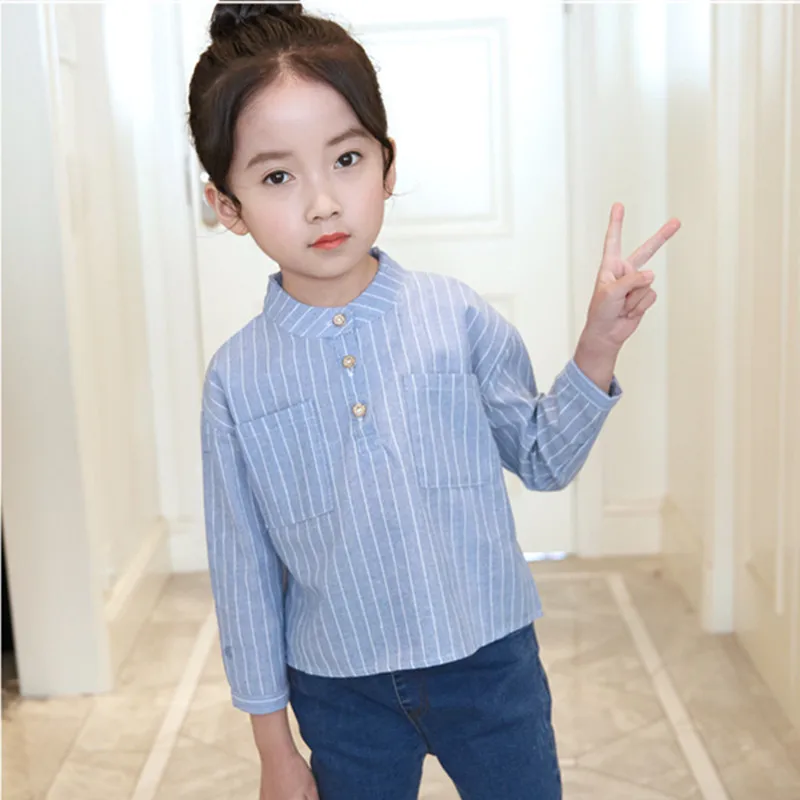 DFXD 2018 Spring Baby Girl Blouse Fashion Single-breasted Striped School Shirts For Girls Toddler Children Clothes Girl Blouse
DFXD 2018 Spring Baby Girl Blouse Fashion Single-breasted Striped School Shirts For Girls Toddler Children Clothes Girl Blouse