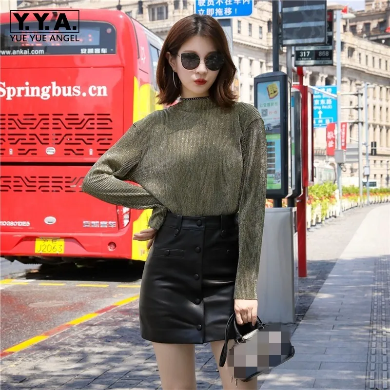 2018 Autumn Winter New Real Leather Sexy Mini Skirts Office Lady Single Breasted Sheepskin High Waist Work A-Line Skirts Women
2018 Autumn Winter New Real Leather Sexy Mini Skirts Office Lady Single Breasted Sheepskin High Waist Work A-Line Skirts Women