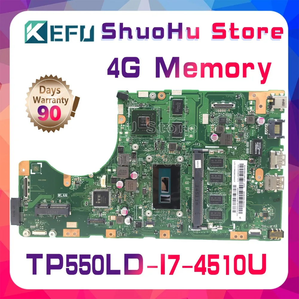TP550LD Motherboard For ASUS Vivobook TP550L TP550LA TP550LN TP550LJ Laptop Motherboard I7-4510U 4GB GT820M Test 100%Motherboard
TP550LD Motherboard For ASUS Vivobook TP550L TP550LA TP550LN TP550LJ Laptop Motherboard I7-4510U 4GB GT820M Test 100%Motherboard