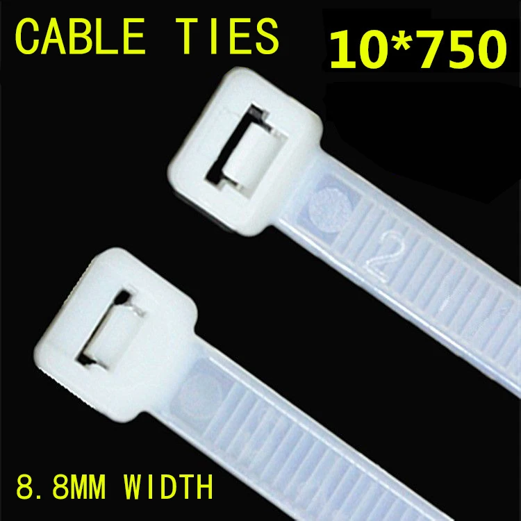 100PCS Plastic Nylon Locked Type 10*750mm Cable Ties Seal Environmental Protection Industrial and Reusable Fastening Cord Straps
100PCS Plastic Nylon Locked Type 10*750mm Cable Ties Seal Environmental Protection Industrial and Reusable Fastening Cord Straps