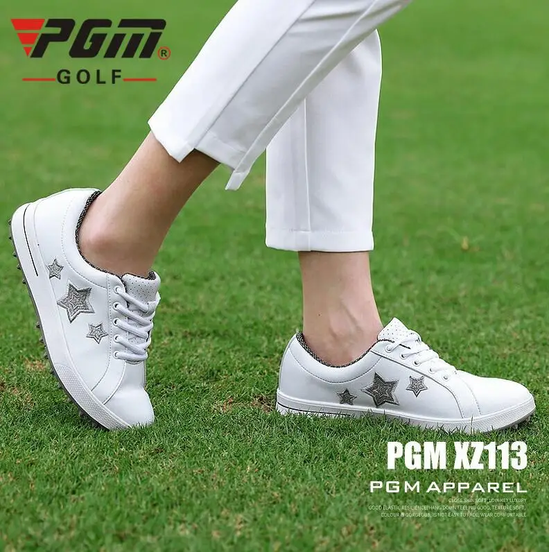 PGM 2019 new Woman's White Microfiber Waterproof Golf Shoes Ladies Lace-Up Breathable Non-slip no spikes golf sneakers
PGM 2019 new Woman's White Microfiber Waterproof Golf Shoes Ladies Lace-Up Breathable Non-slip no spikes golf sneakers