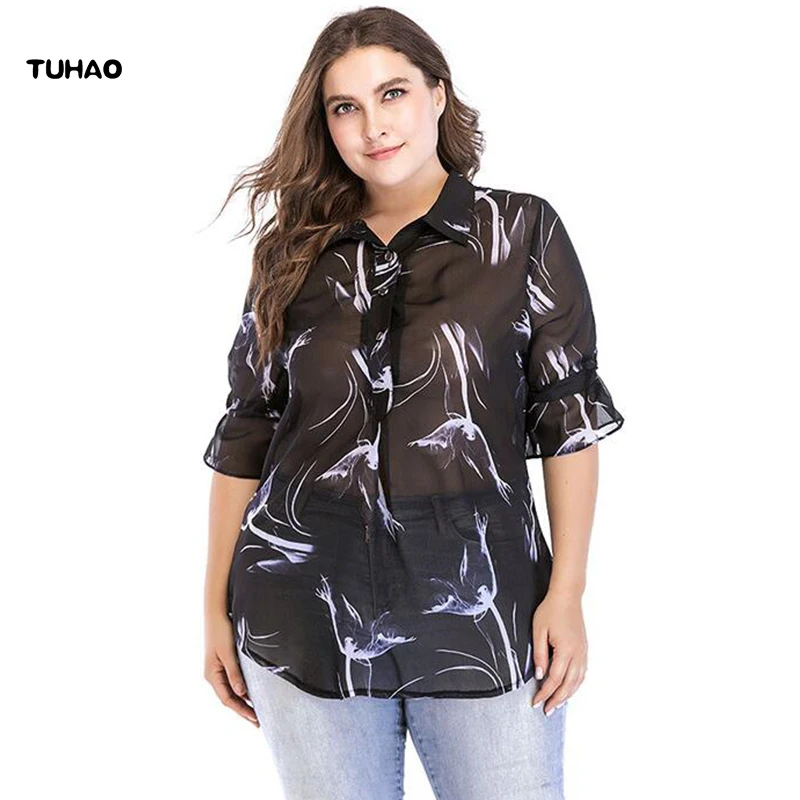 Офисные женские блузки TUHAO размера плюс, 6XL, 5XL, 4XL, 3XL, рубашки больших размеров, топы с принтом для женщин CM67
Офисные женские блузки TUHAO размера плюс, 6XL, 5XL, 4XL, 3XL, рубашки больших размеров, топы с принтом для женщин CM67