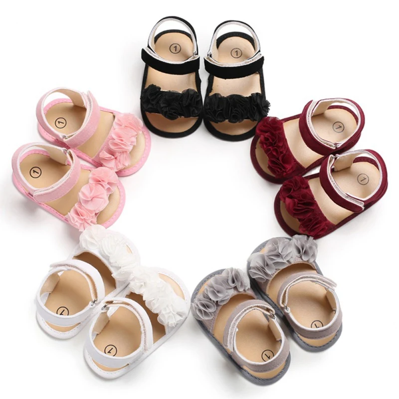 Kids Baby Girl Soft Sole Shoes Anti-slip Sandals Prewalkers Flower Design First Walkers Walking Shoes
Kids Baby Girl Soft Sole Shoes Anti-slip Sandals Prewalkers Flower Design First Walkers Walking Shoes