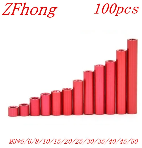 100pcs M3*5/6/810/15/20/25/30/35/40/45/50 M3*30 Thread Red Colour Aluminum Round Standoff Spacer For RC Parts
100pcs M3*5/6/810/15/20/25/30/35/40/45/50 M3*30 Thread Red Colour Aluminum Round Standoff Spacer For RC Parts