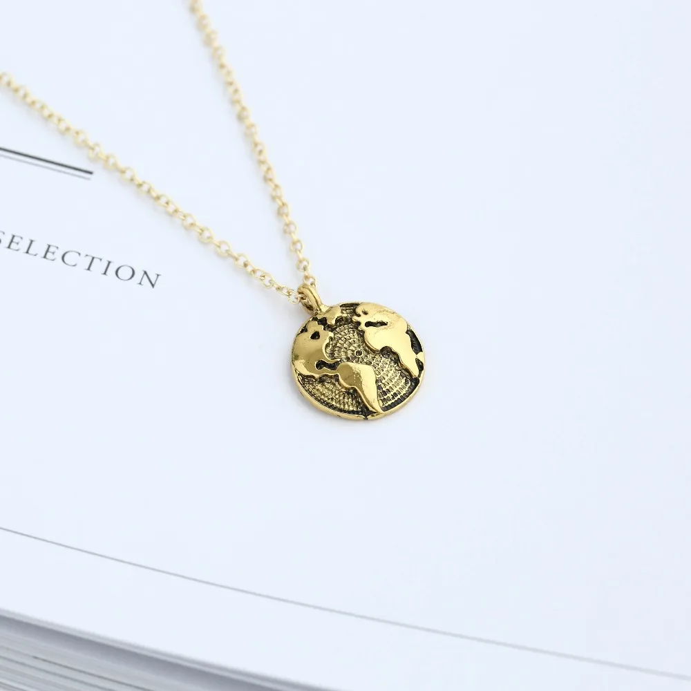 Antique Silver Globe World Map Pendant Choker Necklace Personality Elegant Statement Jewelry Women Tiny Dainty Necklace
Antique Silver Globe World Map Pendant Choker Necklace Personality Elegant Statement Jewelry Women Tiny Dainty Necklace