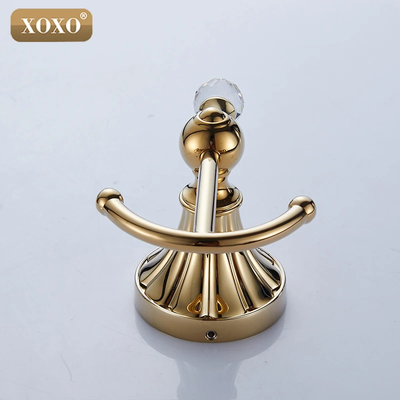 XOXOLuxury crystal & brass gold robe hook bathroom hangings gold towel rack clothes hook 16082G
XOXOLuxury crystal & brass gold robe hook bathroom hangings gold towel rack clothes hook 16082G