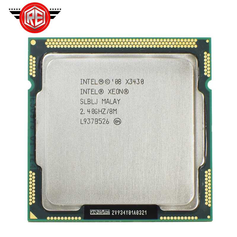 Четырехъядерный процессор Intel Xeon X3430 2 4 ГГц LGA1156 8 Мб кэш-памяти 95 Вт настольный |