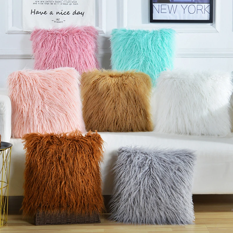 Fashion Plush Furry Pillow Pink Cushion Cover Super Soft Decorative Pillowcase Home Bed Sofa Decoration Supplies Home Textile
Fashion Plush Furry Pillow Pink Cushion Cover Super Soft Decorative Pillowcase Home Bed Sofa Decoration Supplies Home Textile