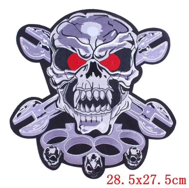 Large size Skull Cross Bone Motorcycle MC Patches Iron-on/sew on racing jacket patches vest heavy metal biker rider bagde
Large size Skull Cross Bone Motorcycle MC Patches Iron-on/sew on racing jacket patches vest heavy metal biker rider bagde