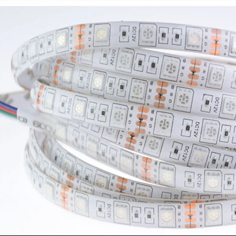 Лента светодиодная RGB 12 В постоянного тока 300 светодиодов 5 м 3528 5050 SMD IP20 блок