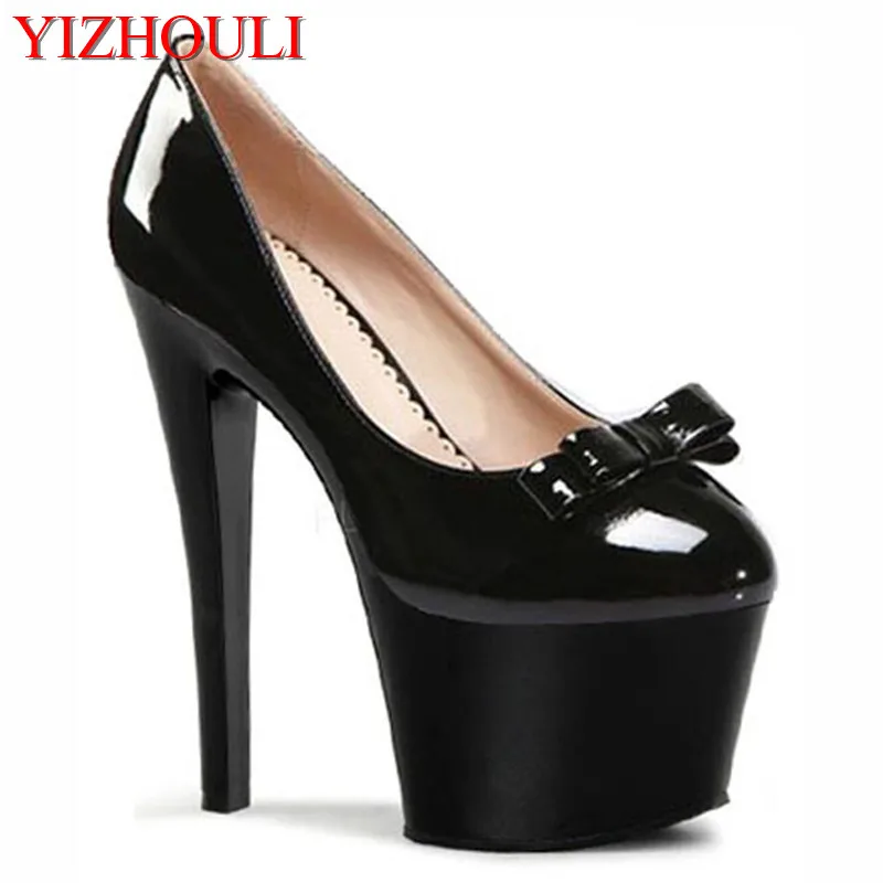 Single Shoes Super-Elevation 17cm Women's High-Heeled Shoes Platform Shoes 7 Inch High Heels Crystal Women's Pumps
Single Shoes Super-Elevation 17cm Women's High-Heeled Shoes Platform Shoes 7 Inch High Heels Crystal Women's Pumps