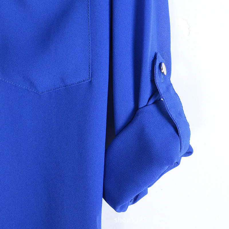 Women's Epaulette Button V-neck Solid Color Pocket Shirt Loose Female Chiffon Shirt
Women's Epaulette Button V-neck Solid Color Pocket Shirt Loose Female Chiffon Shirt