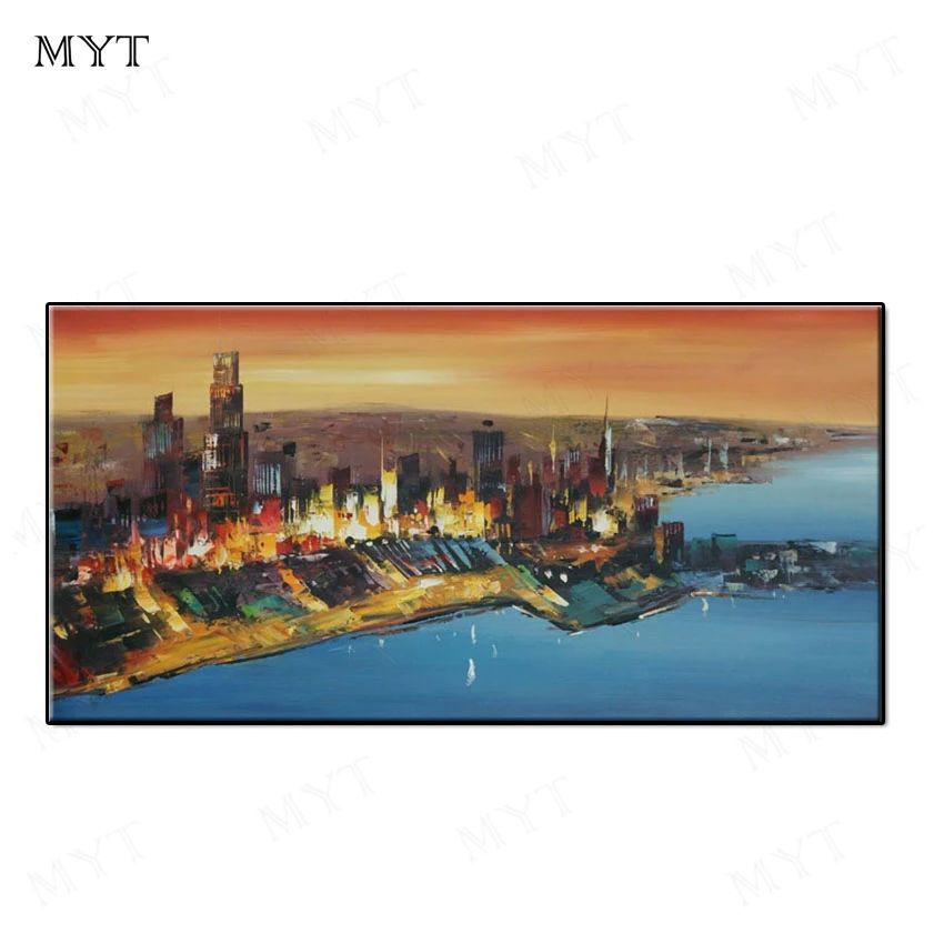 Free shipping Modern seaside city night lights Handmade Canvas Oil Painting Wall art Pictures for Living room Home Decor unframe
Free shipping Modern seaside city night lights Handmade Canvas Oil Painting Wall art Pictures for Living room Home Decor unframe