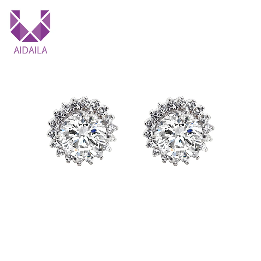 Women Stud Earrings with Full AAA+ Cubic Zirconia Round Shape Cute Small Stud Earrings for Office Ladies 2019 New Fashion Design
Women Stud Earrings with Full AAA+ Cubic Zirconia Round Shape Cute Small Stud Earrings for Office Ladies 2019 New Fashion Design
