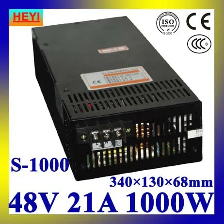 LED power supply 48V 21A 100~120V/200~240V AC input single output switching power supply 1000W 48V transformer
LED power supply 48V 21A 100~120V/200~240V AC input single output switching power supply 1000W 48V transformer