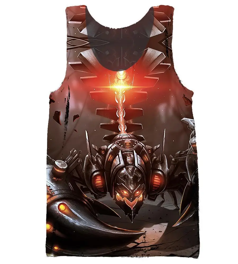 League of Legends Game Tank Top Gym Men 3D жилет без рукавов Летний Фитнес майка топы для занятий