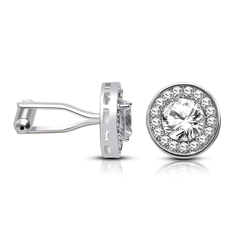 Men's Personality Fashion Silver Color Copper Zircon Cufflinks Rhinestone Inch Shirt Dress Jewelry High Quality Party Gift
Men's Personality Fashion Silver Color Copper Zircon Cufflinks Rhinestone Inch Shirt Dress Jewelry High Quality Party Gift