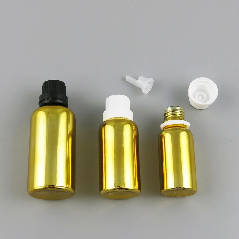12 x New Design 5ml 10ml 20ml 30ml 50ml 100ml Refillable Gold Glass Bottle With Tamper Evident Lids 1OZ Glass Cosmetic Container
12 x New Design 5ml 10ml 20ml 30ml 50ml 100ml Refillable Gold Glass Bottle With Tamper Evident Lids 1OZ Glass Cosmetic Container