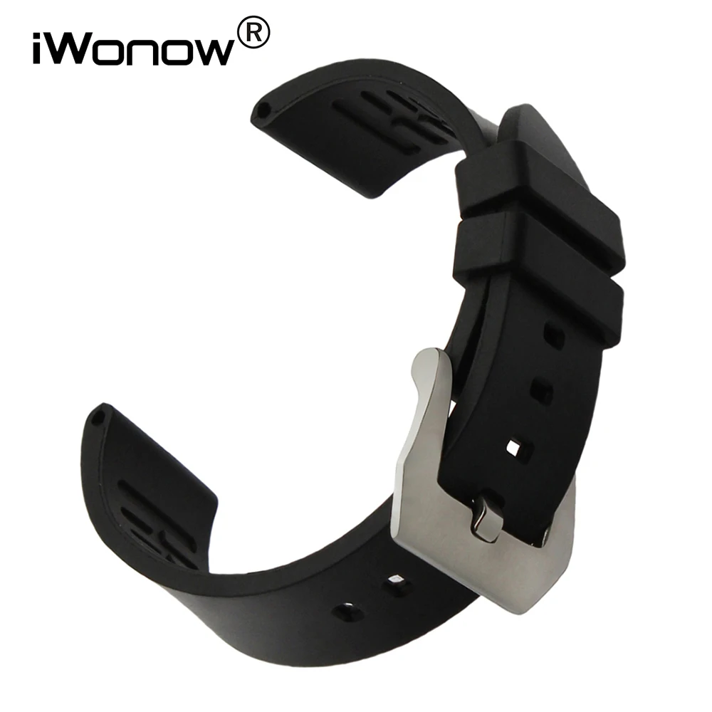 24mm Fluororubber Watchband for Sony Smartwatch 2 SW2 Suunto TRAVERSE Rubber Watch Band 316L Stainless Steel Buckle Wrist Strap
24mm Fluororubber Watchband for Sony Smartwatch 2 SW2 Suunto TRAVERSE Rubber Watch Band 316L Stainless Steel Buckle Wrist Strap