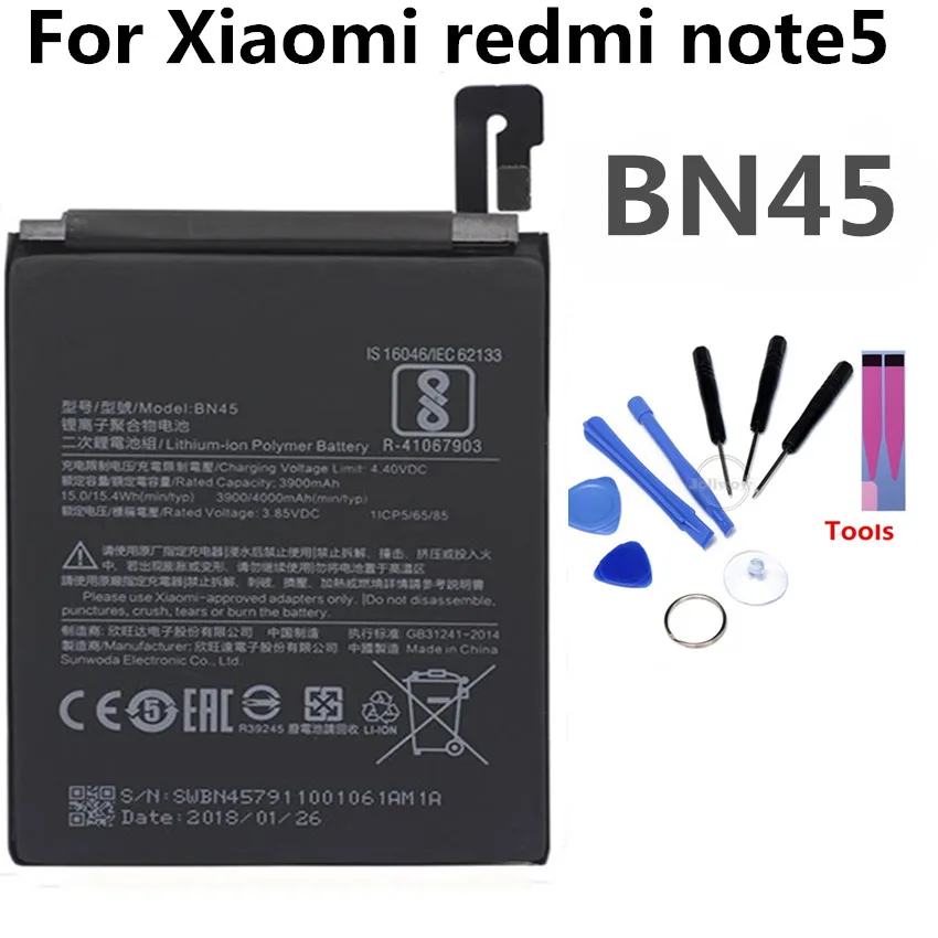 BN44 Mobile Phone Battery For Xiaomi Redmi note5 note 5 Real Capacity 4000mAh Replacement Li-ion Battery
BN44 Mobile Phone Battery For Xiaomi Redmi note5 note 5 Real Capacity 4000mAh Replacement Li-ion Battery