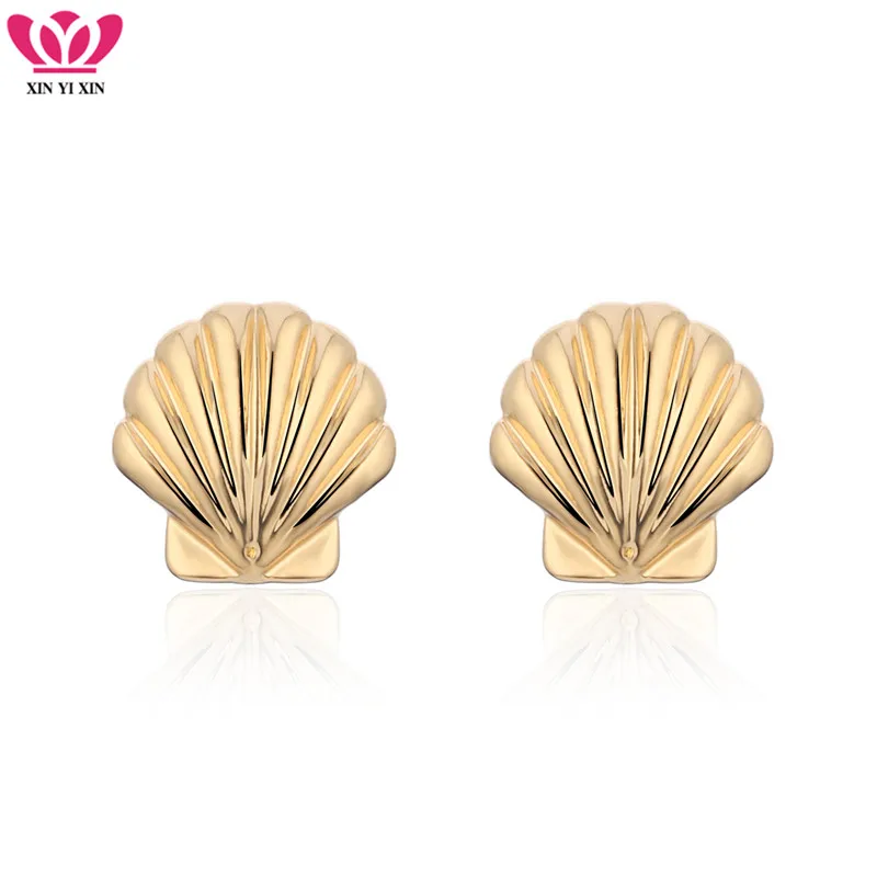 Cute Sea Shell Earrings for Women Gold Silver Color Steel Needle Conch Stud Earrings Girl Female Earrings Fashion Jewelry 2021
Cute Sea Shell Earrings for Women Gold Silver Color Steel Needle Conch Stud Earrings Girl Female Earrings Fashion Jewelry 2021