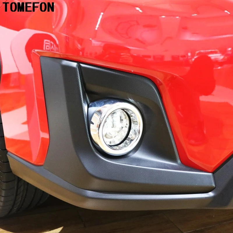 TOMEFON для Subaru XV 5 дверный хэтчбек 2017 2018 ABS хром передняя крышка Foglight КРЫШКА