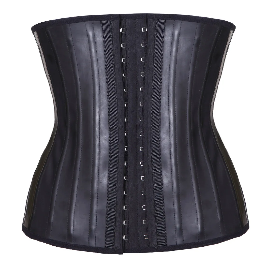 

Women's 25 Steel Boned Latex Waist Trainer Corset Underbust Corsets and Bustiers Body Shaper Plus Size Harness Bustier Corselet