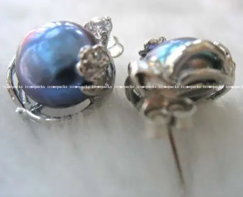Hot selling> wholesale 12-13mm freshwater pearl black baroque earring -Bride jewelry free shipping
Hot selling> wholesale 12-13mm freshwater pearl black baroque earring -Bride jewelry free shipping