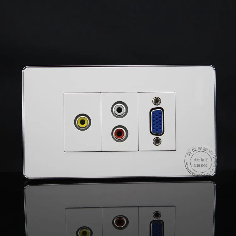 120 x 70MM 3RCA AV Audio Plate + VGA Jack Outlet Socket Assorted Panel Faceplate
120 x 70MM 3RCA AV Audio Plate + VGA Jack Outlet Socket Assorted Panel Faceplate