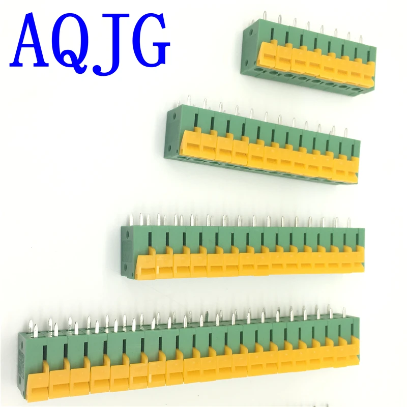100PCS 5.08mm Pitch Spring Terminal Connector 2/3/4/5/10-20P KF142V Straight Pin PCB Mounted Screw Free RoHS AQJG
100PCS 5.08mm Pitch Spring Terminal Connector 2/3/4/5/10-20P KF142V Straight Pin PCB Mounted Screw Free RoHS AQJG