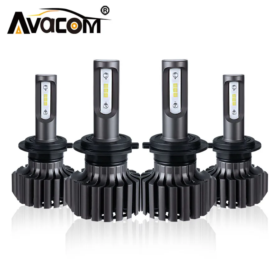 Фото Светодиодные турболампы Avacom для автомобильных фар 12 В CSP 6500K лм 72 Вт Автомобильные