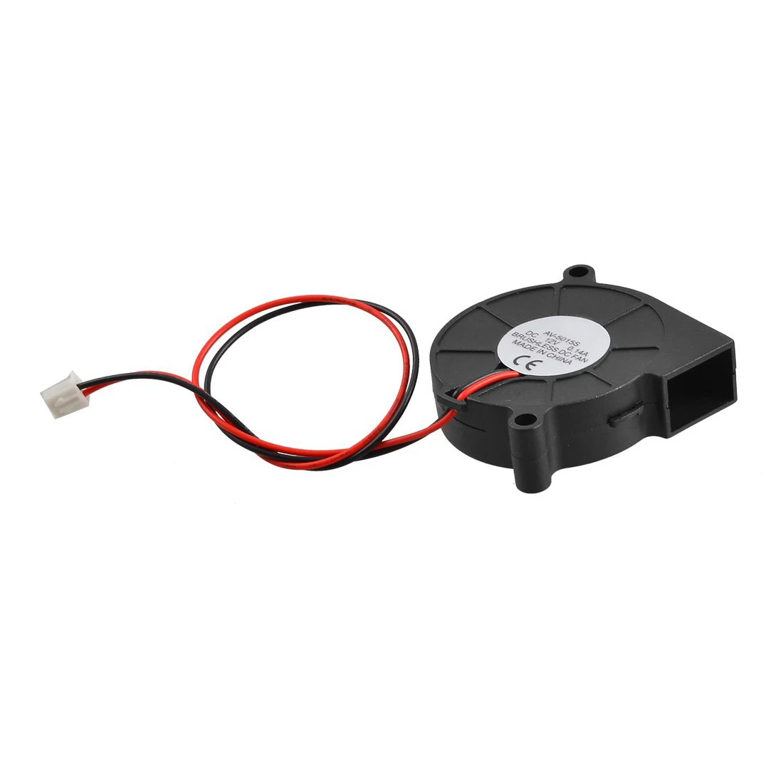 Black Brushless DC Cooling Blower Fan 5015S 12V 0.14A 50mm x 15mm Turbo Blower Fan 2 Wire
Black Brushless DC Cooling Blower Fan 5015S 12V 0.14A 50mm x 15mm Turbo Blower Fan 2 Wire