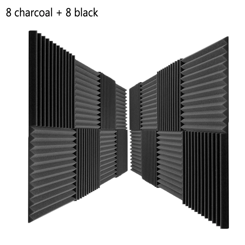 16 PCS Acoustic 12" X 12" X 1" Inches Noise Reduction Wedge Acoustic Absorption Foam
16 PCS Acoustic 12" X 12" X 1" Inches Noise Reduction Wedge Acoustic Absorption Foam