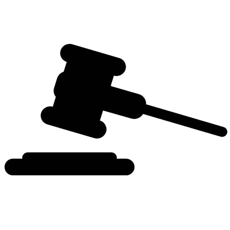 16.8cm*9.9cm Gavel Judge Fashion Car-Styling Stickers Decals Vinyl Decor Black/Silver S3-6643
16.8cm*9.9cm Gavel Judge Fashion Car-Styling Stickers Decals Vinyl Decor Black/Silver S3-6643