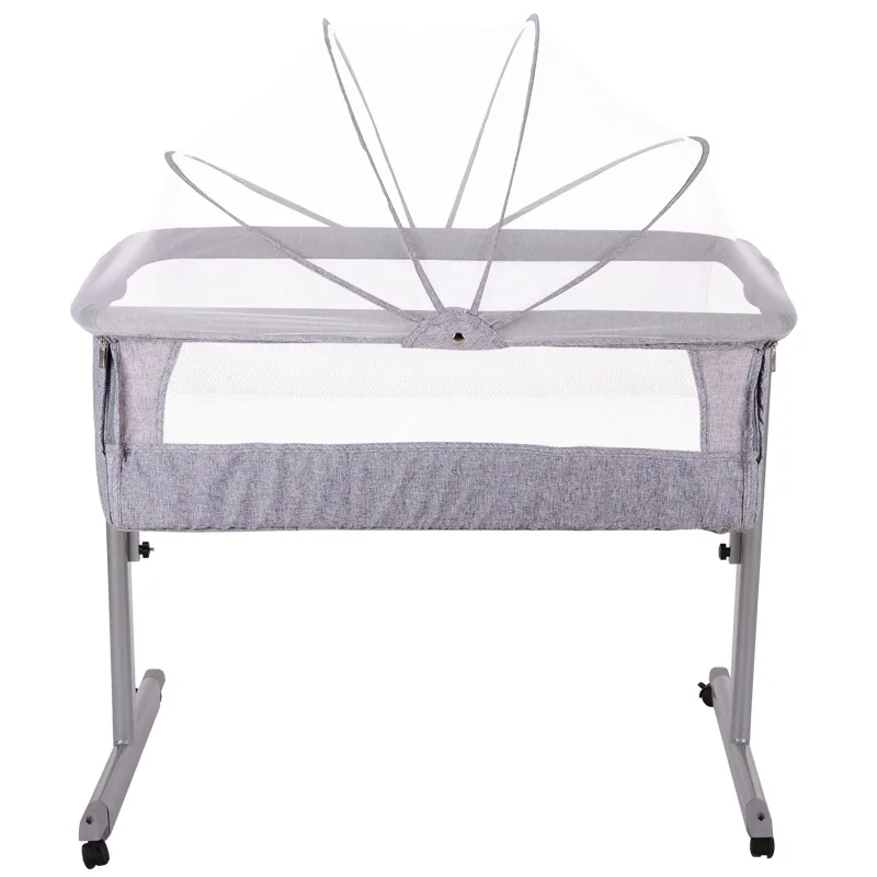 Portable Baby Bed Infant Travel with trolley Sleeper Portable Cot breathable folding crib connected with parents' normal big bed
Portable Baby Bed Infant Travel with trolley Sleeper Portable Cot breathable folding crib connected with parents' normal big bed