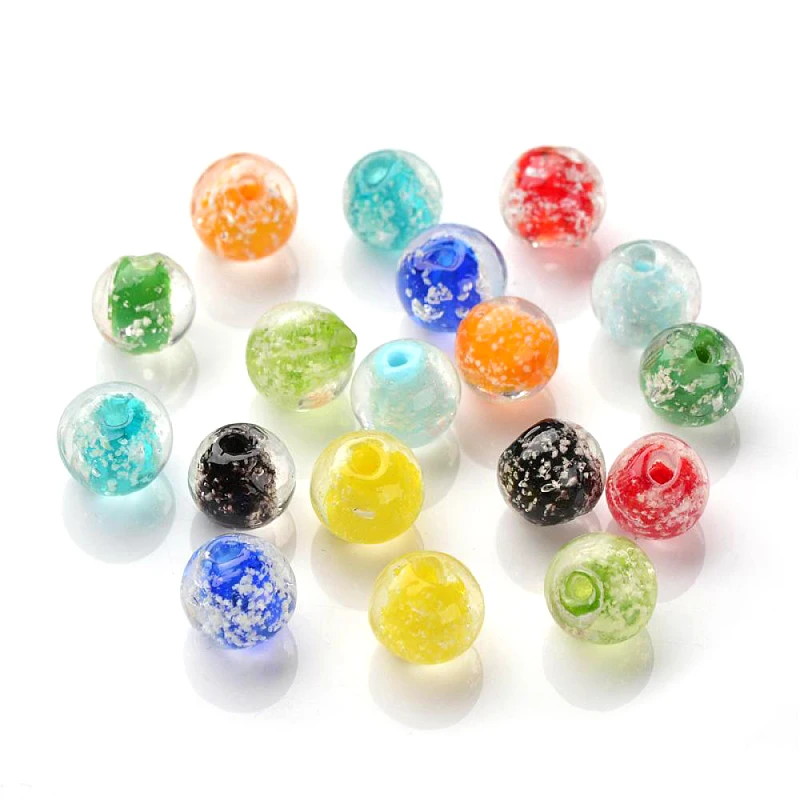 Pandahall Handmade Lampwork Beads, Luminous, Round, Mixed Color, Size: about 10mm in diameter, hole: 2mm
Pandahall Handmade Lampwork Beads, Luminous, Round, Mixed Color, Size: about 10mm in diameter, hole: 2mm