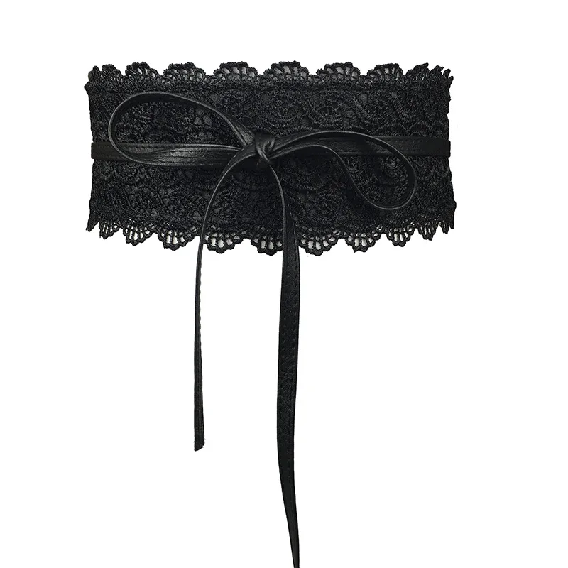 2020 New Black White Wide Corset Lace Belt Female Self Tie Obi Cinch Waistband Belts for Women Wedding Dress Waist Band
2020 New Black White Wide Corset Lace Belt Female Self Tie Obi Cinch Waistband Belts for Women Wedding Dress Waist Band