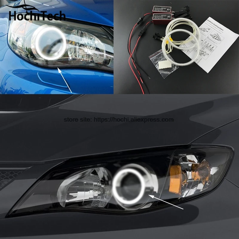 Отличный комплект HochiTech CCFL ангельские глазки ультраяркое освещение фар для Subaru