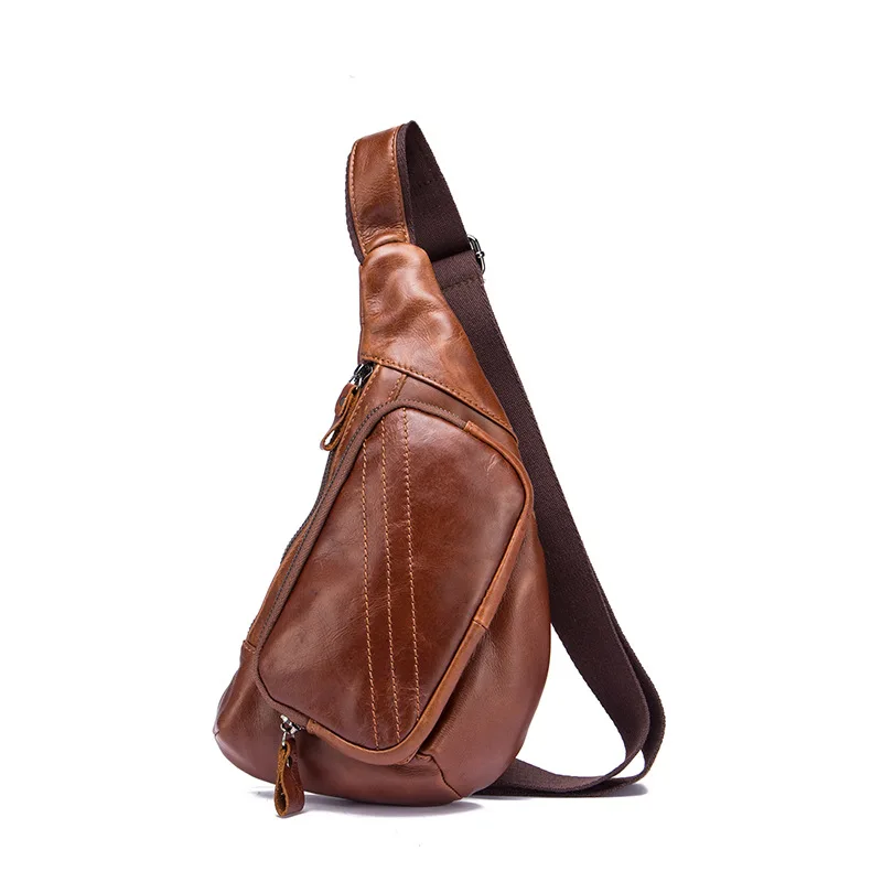 Genuine Leather Shoulder Bag Male Single Rucksack Backpack High Quality Travel Trend Men Multi-Pockets Cross Body Chest Bags
Genuine Leather Shoulder Bag Male Single Rucksack Backpack High Quality Travel Trend Men Multi-Pockets Cross Body Chest Bags