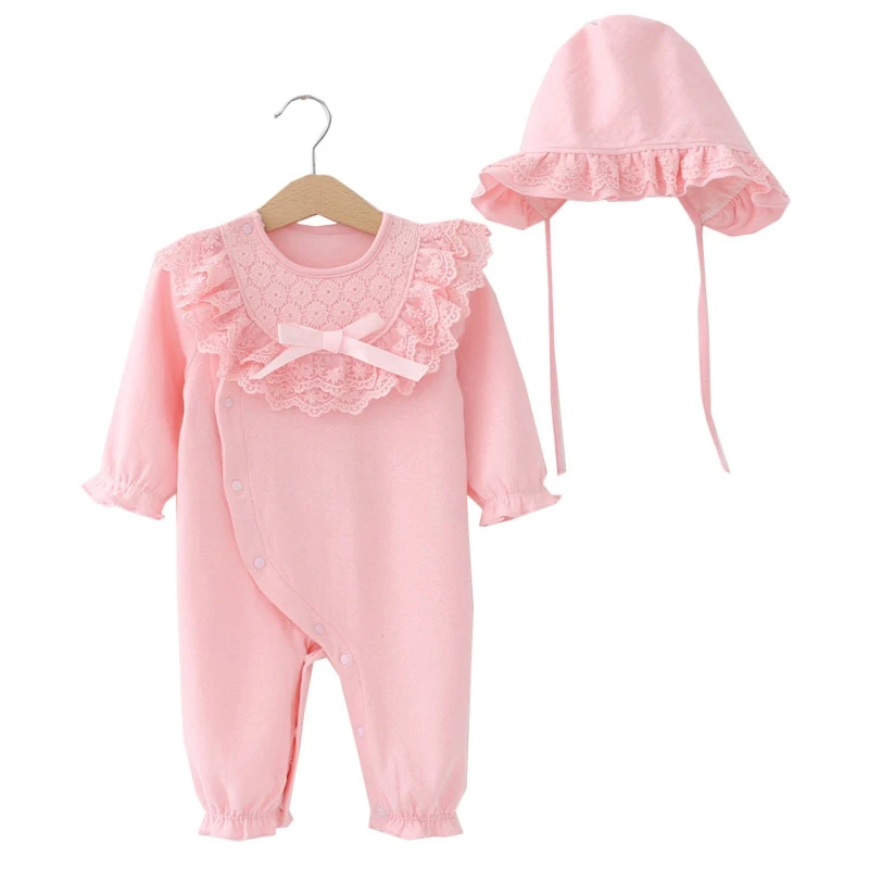Newborn Cute First Birthday Clothes Sets Lace 100% Cotton Long Sleeve Rompers+Cap Girls Clothing Suit Bebes Infantil Outfits
Newborn Cute First Birthday Clothes Sets Lace 100% Cotton Long Sleeve Rompers+Cap Girls Clothing Suit Bebes Infantil Outfits
