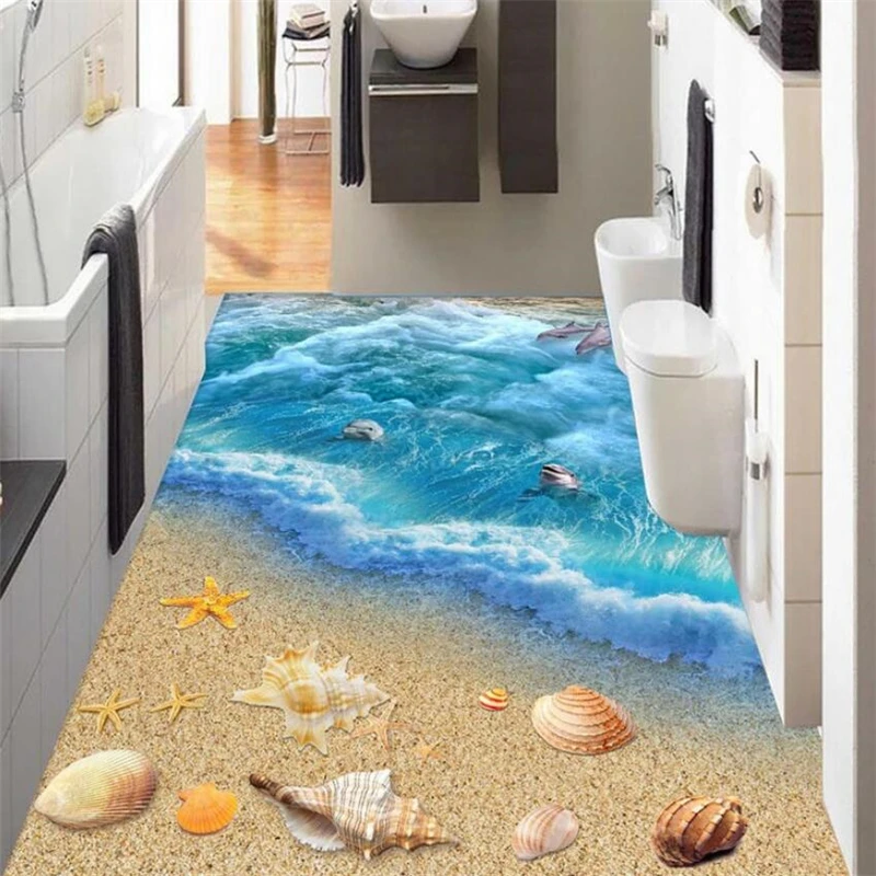 Beibehang 3D Ocean World Floor Bedroom Bathroom Kitchen Self-adhesive 3D Floor Wallpaper Modern home floor decoration wallpaper
Beibehang 3D Ocean World Floor Bedroom Bathroom Kitchen Self-adhesive 3D Floor Wallpaper Modern home floor decoration wallpaper