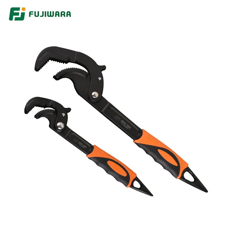 Universal Quick Pipe Wrench FUJIWARA Self Adjusting Pipe Wrench Set with Cast Iron Body (2 Pieces) 14-30mm 30-60mm
Universal Quick Pipe Wrench FUJIWARA Self Adjusting Pipe Wrench Set with Cast Iron Body (2 Pieces) 14-30mm 30-60mm