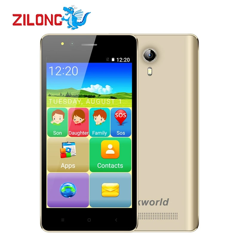 Vkworld F1 4 5 "Дисплей пожилых громче Динамик смартфон MTK6580 ядра 1 ГБ + 8 Android 3g WCDMA dual SIM