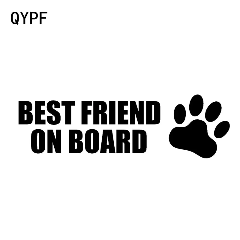 Фото QYPF 13 8 см * 4 3 Виниловая наклейка лучшего друга на борту для - купить