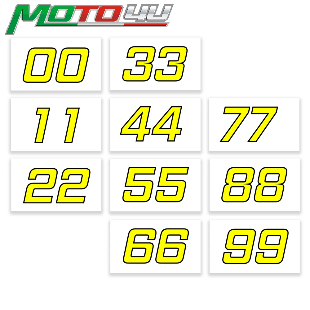 Moto4U Motorcycle Automobile Race Number Stickers Vinyl decal (Number 0-9) In Yellow
Moto4U Motorcycle Automobile Race Number Stickers Vinyl decal (Number 0-9) In Yellow