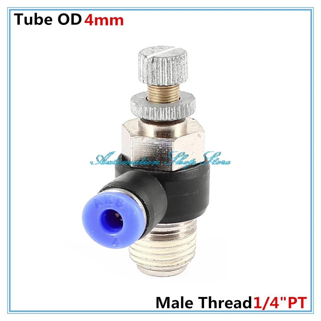 5PCS SL Throttle Valve 1/4"PT (OD 12mm ) Male Thread to 4mm Tube Air Pneumatic L Style Quick Joint Coupler SLA4-02
5PCS SL Throttle Valve 1/4"PT (OD 12mm ) Male Thread to 4mm Tube Air Pneumatic L Style Quick Joint Coupler SLA4-02