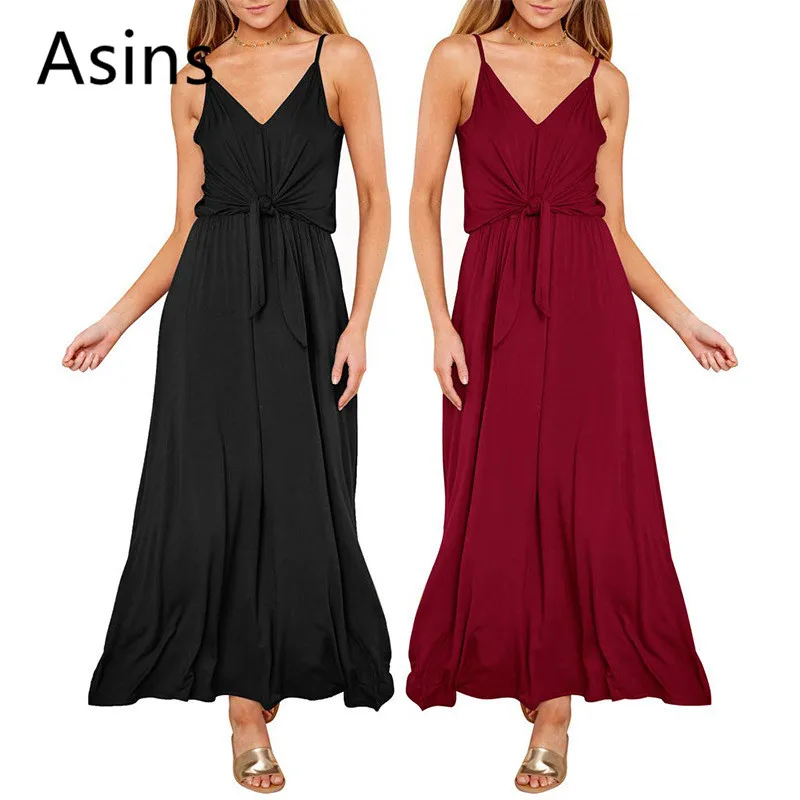 Asins dress woman 2019 summer new hot casual fashion deep v neck high waist solid color stitching sleeveless sexy sling dress
Asins dress woman 2019 summer new hot casual fashion deep v neck high waist solid color stitching sleeveless sexy sling dress