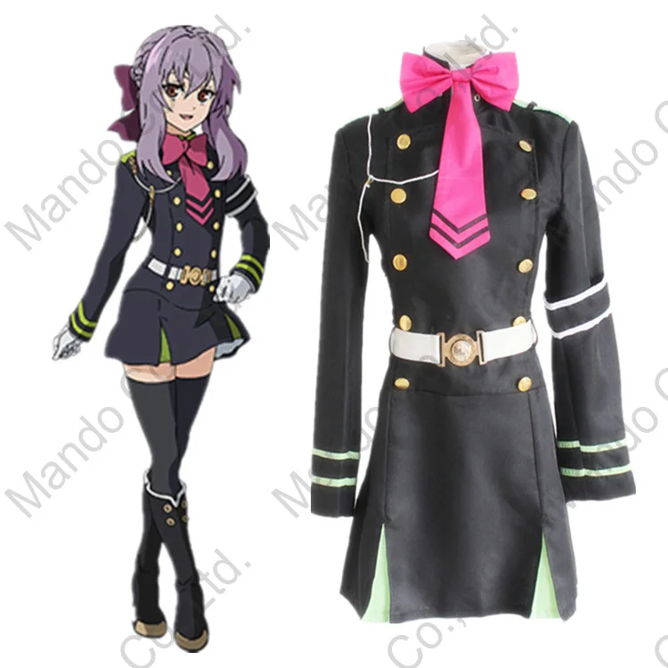 Anime Seraph Of The End Hiiragi Shinoa Cosplay Costumes Girls Military Uniform Dress Women Halloween Cosplay Party Outfit
Anime Seraph Of The End Hiiragi Shinoa Cosplay Costumes Girls Military Uniform Dress Women Halloween Cosplay Party Outfit