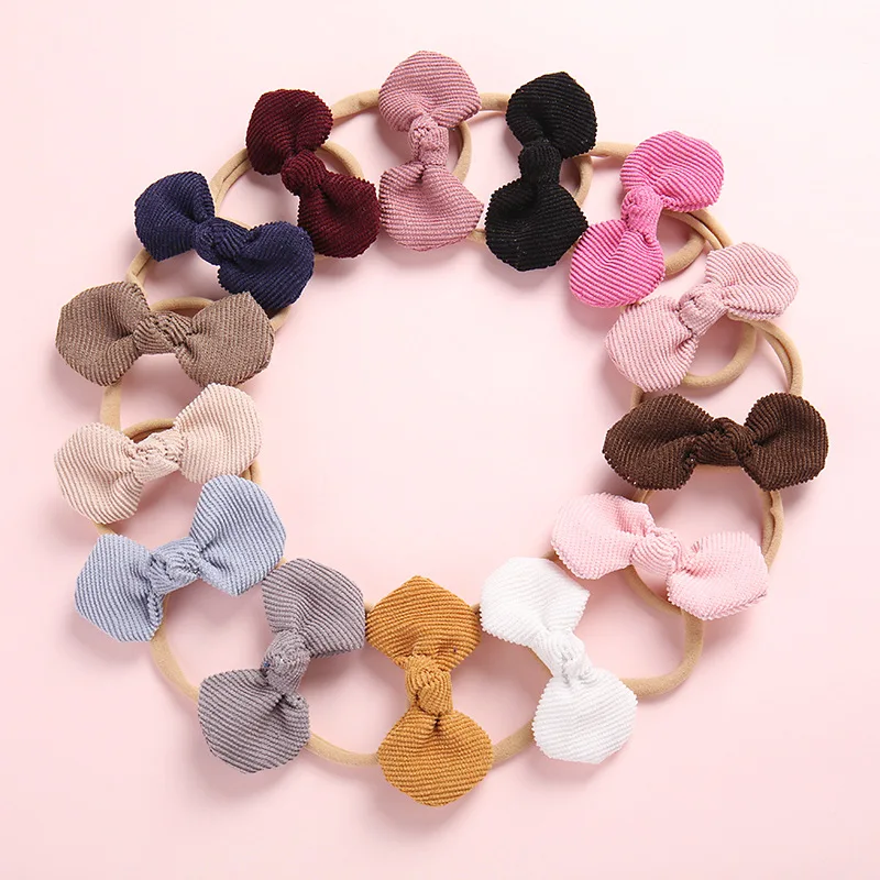 Cute Corduroy Fabric Hair Bow Nylon Headbands for Children Fashion Girls Hair Accessories Wholesale Head Wrap Hairband for Kids
Cute Corduroy Fabric Hair Bow Nylon Headbands for Children Fashion Girls Hair Accessories Wholesale Head Wrap Hairband for Kids