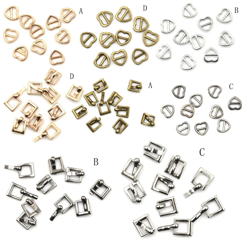 10Pcs/lot Mini 4mm Doll Belt Heart Shape Buckle/Rectangle Buckles For 1/6 Doll Accessories Doll Clothes Shoes Accessories
10Pcs/lot Mini 4mm Doll Belt Heart Shape Buckle/Rectangle Buckles For 1/6 Doll Accessories Doll Clothes Shoes Accessories